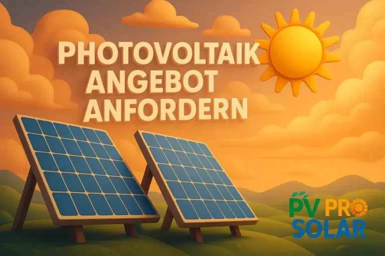 Photovoltaik Angebot anfordern