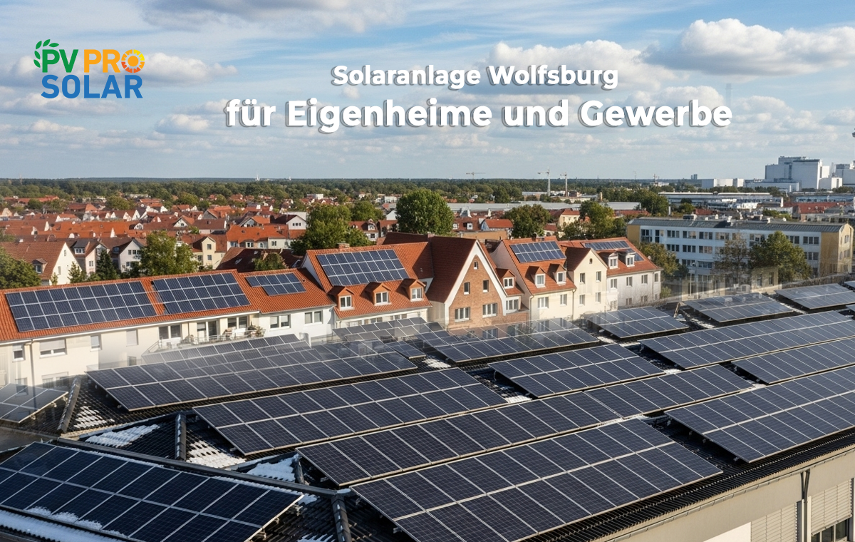 Solaranlage Wolfsburg für Eigenheime und Gewerbe
