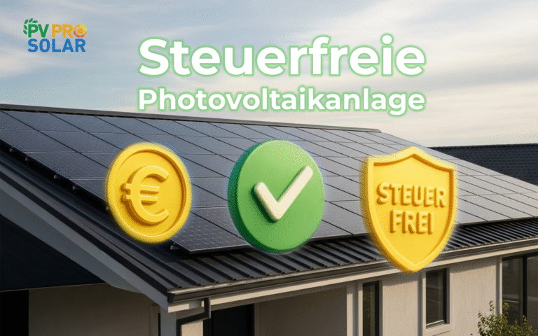 Steuerfreie Photovoltaikanlage