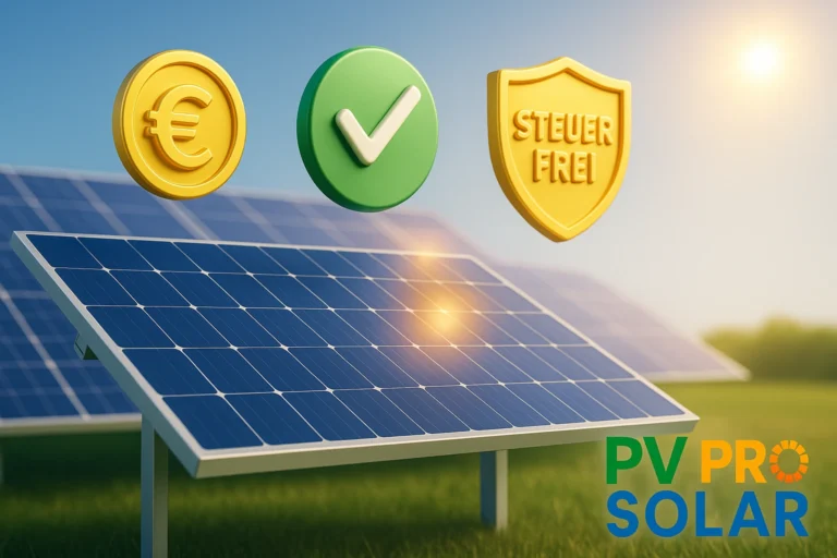 steuerfrei Photovoltaikanlage