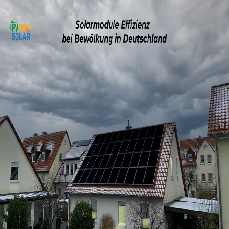 solar panel efficiency in cloudy germany