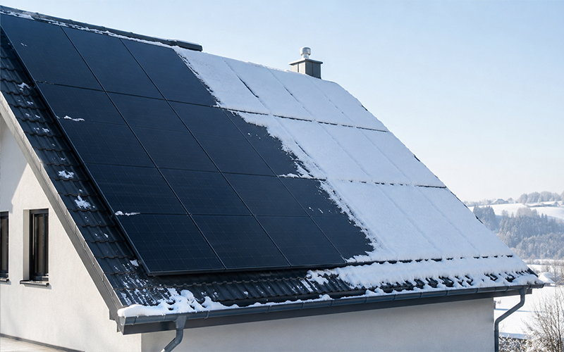 photovoltaik schnee