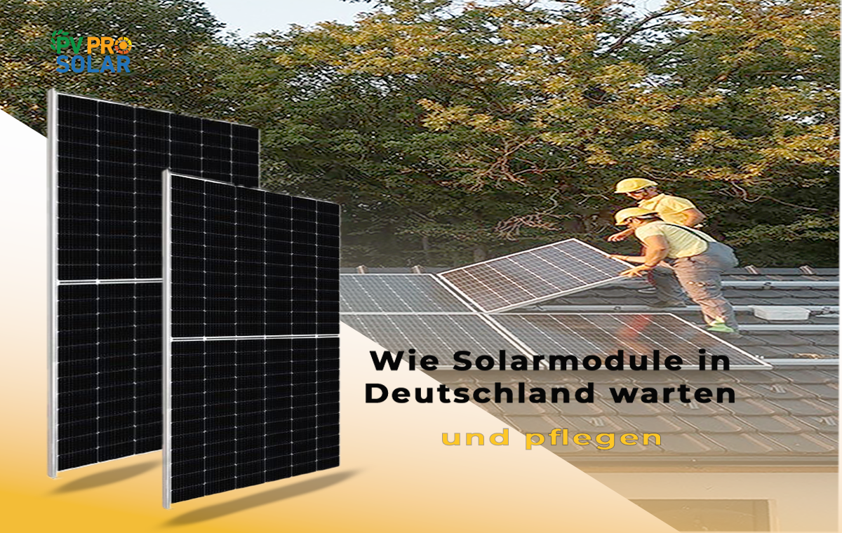 wie Solarmodule in Deutschland warten und pflegen