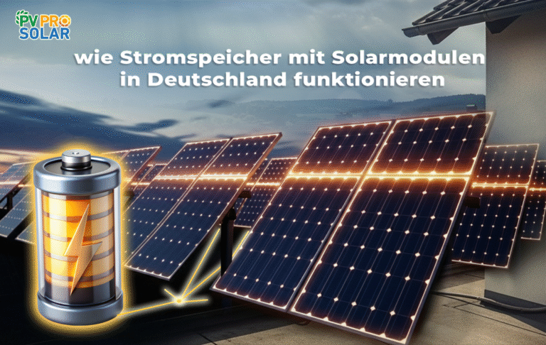 wie Stromspeicher mit Solarmodulen in Deutschland funktionieren