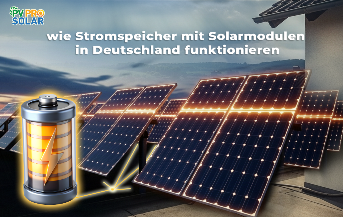 wie Stromspeicher mit Solarmodulen in Deutschland funktionieren