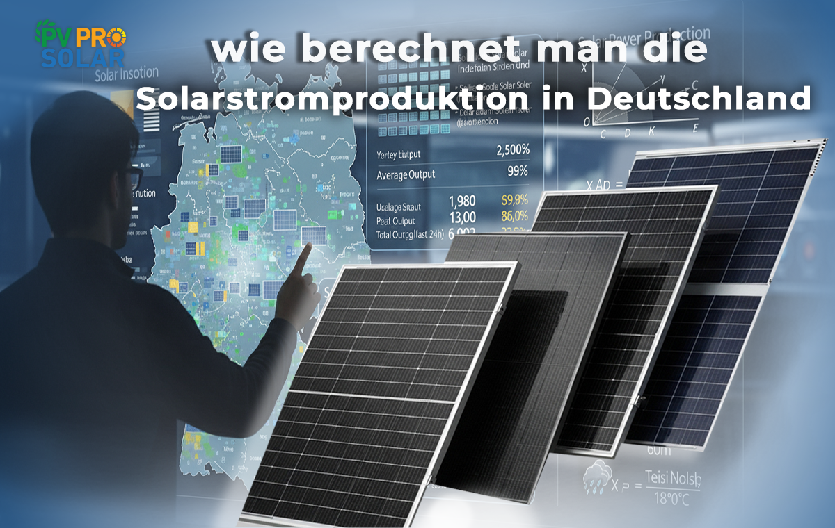wie berechnet man die Solarstromproduktion in Deutschland