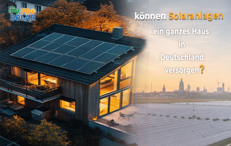 können Solaranlagen ein ganzes Haus in Deutschland versorgen