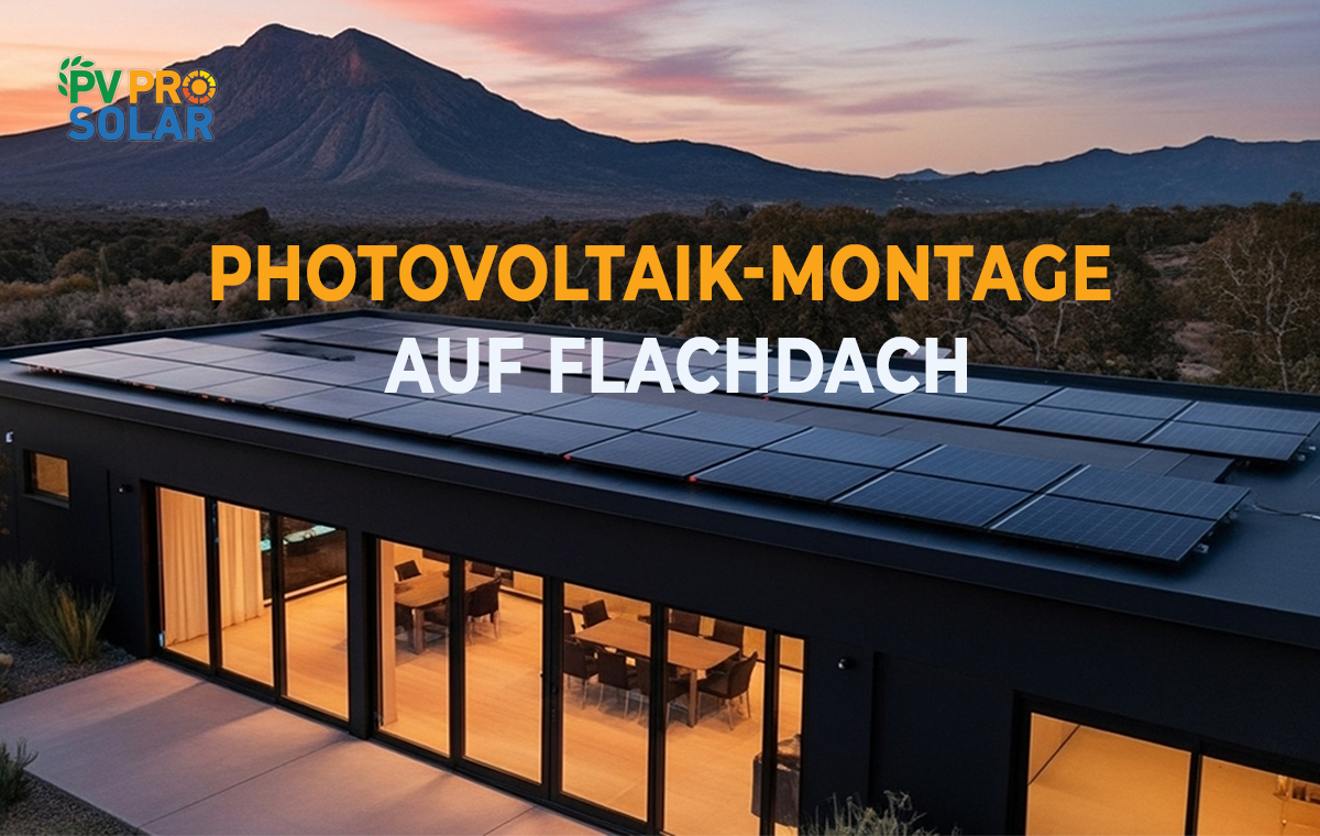 photovoltaik montage flachdach